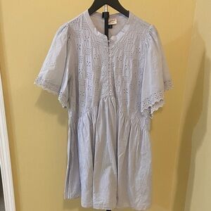 Universal Thread Light Blue Eyelet Dress